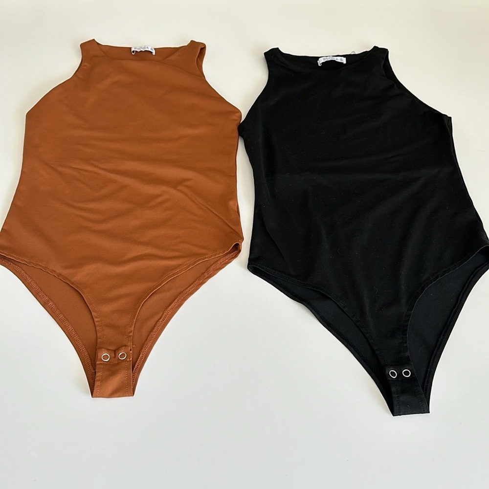 REORIA Set of 2 Bodysuits Sleeveless Tops